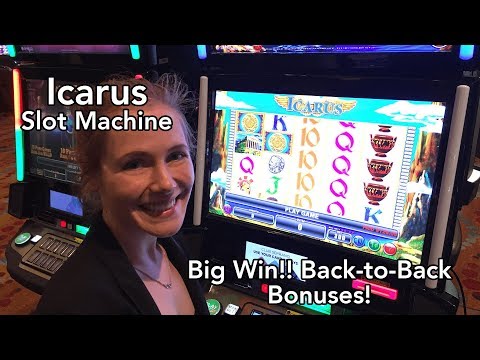 Icarus Slot Machine BIG WIN * Back to Back Bonuses!!! Max Bet!
