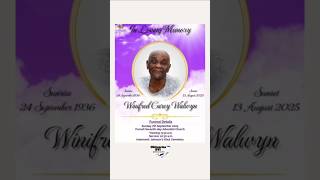 Winifred Carey Walwyn #obituaries #bvi #obituariesbvi