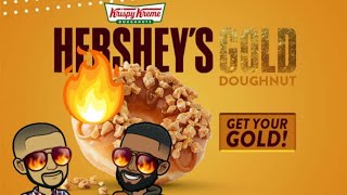 Krispy Kreme Hersey Gold Doughnut Review #ShaunandShawn