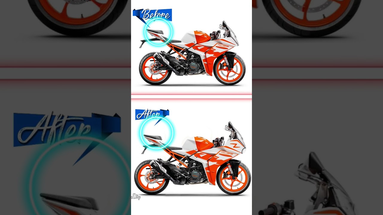 KTM RC modified before after 🏍️🏍️🛠️🖤