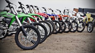 2016 Dirt Bike Mega Test- Battle of the Bikes