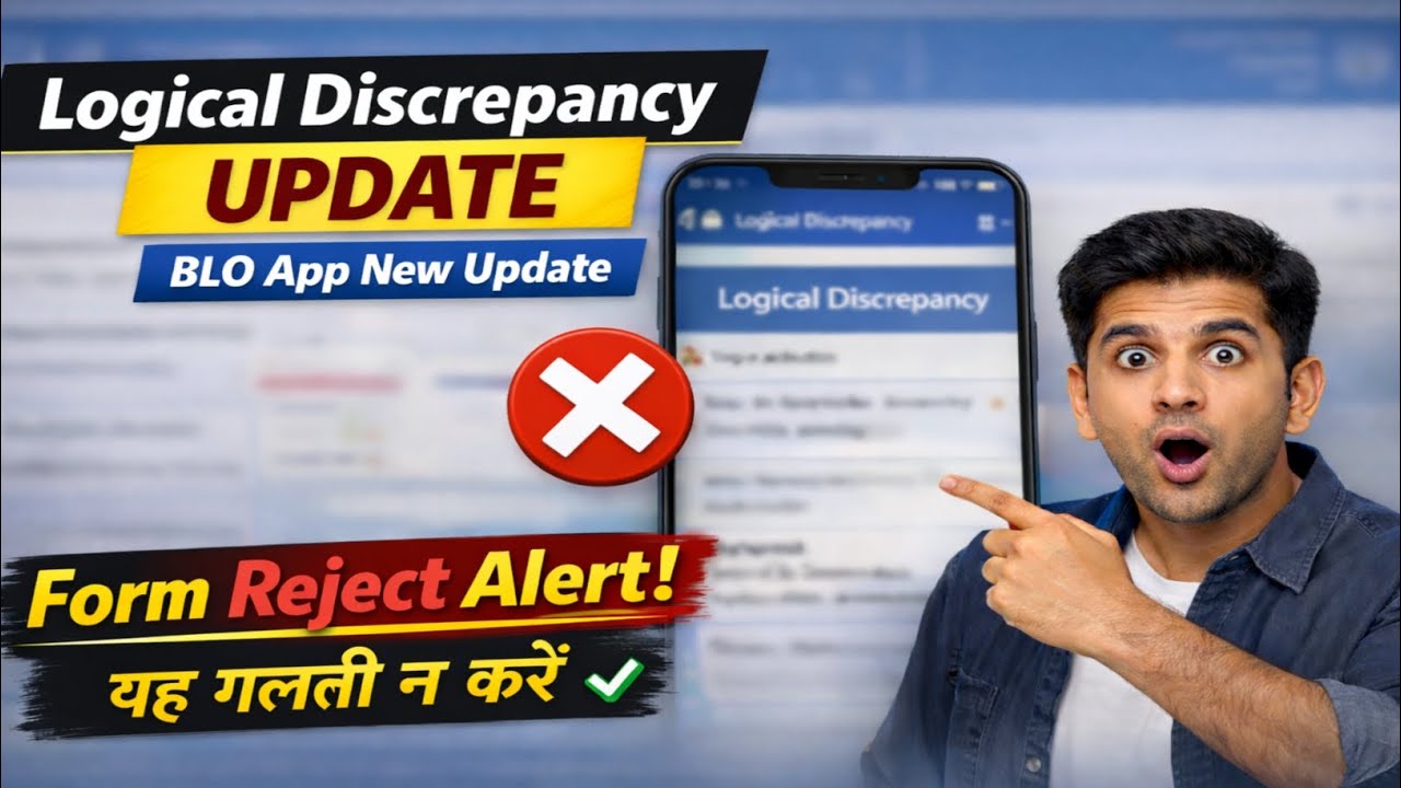 Logical Discrepancy UPDATE 😱 | BLO App Se Form Reject Kyun Ho Raha Hai? | 