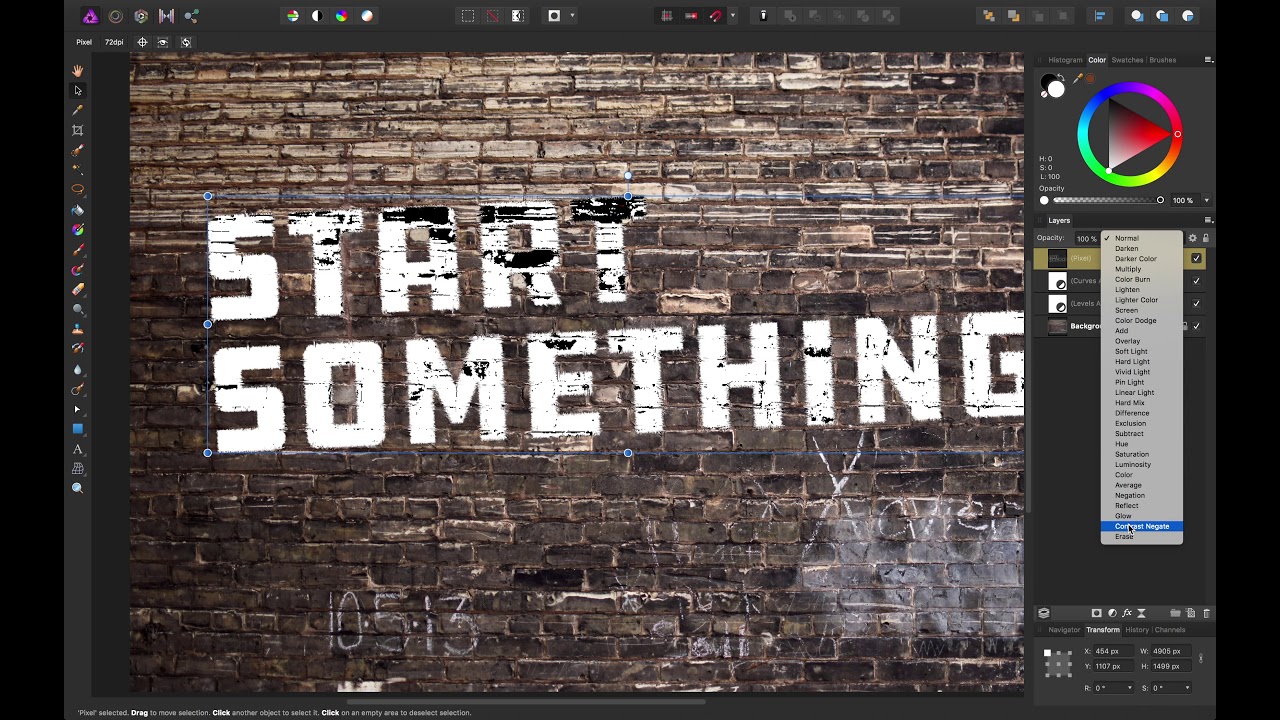 How to use the Displacement filter in Affinity Photo
