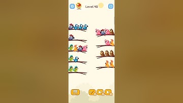 Bird Sort Colour GAMEPLAY LEVEL 42🔥Subscribe Channel@8-Bit games🔥