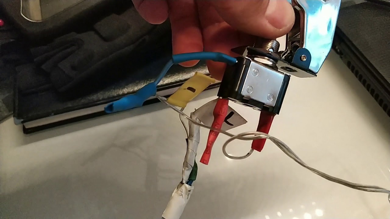 Подключение тумблера с диодом. - YouTube