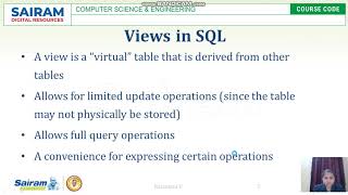 Lecture Video 18CS53 DBMS Module 3  Triggers Kalamani P