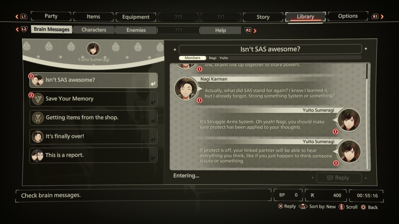 Scarlet Nexus - Phase 0 Prologue: Reply To Brain Messages Tutorial "Isn't SAS Awesome?" Gameplay PS5