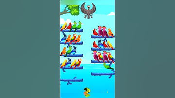 bird sort color game leval 216 #shorts#games #birdsortcolorpuzzle#colorgame #gameplay#birdsortcolor