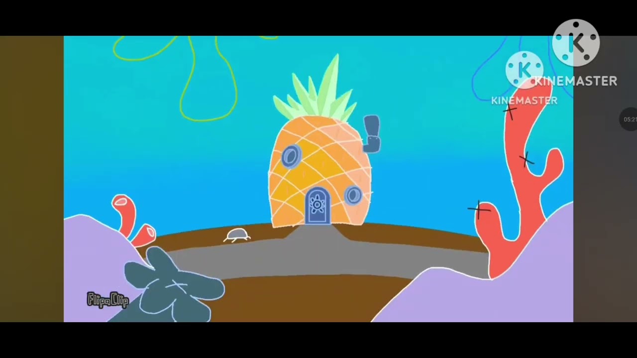 Spongebob squarepants theme song speedrun on kinemaster 