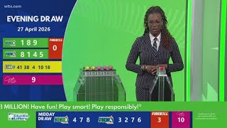 Evening SC lottery numbers for April 27, 2026