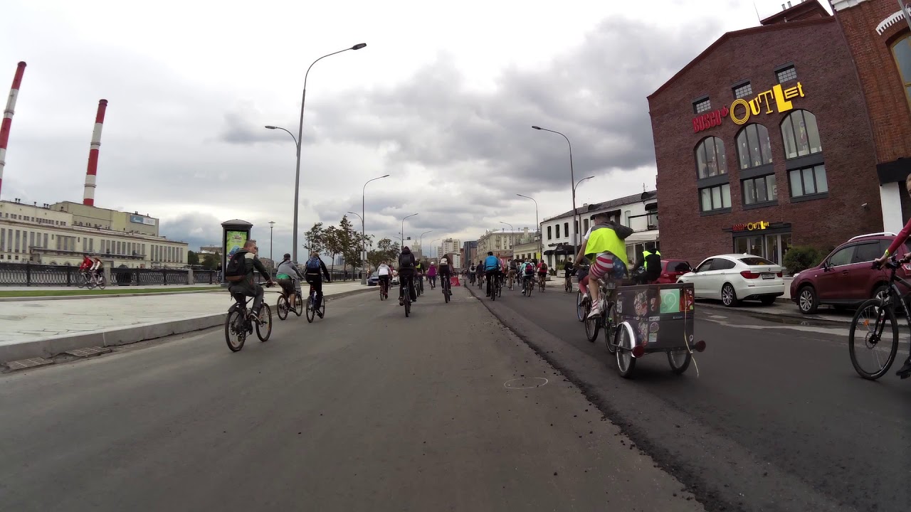 Осенний велопарад в Москве-2017 ч. 6/8 Амереканец