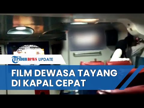 Detik-detik Film Dewasa Tayang di Layar TV Kapal Cepat Rute Kendari-Baubau, Penumpang Langsung Marah