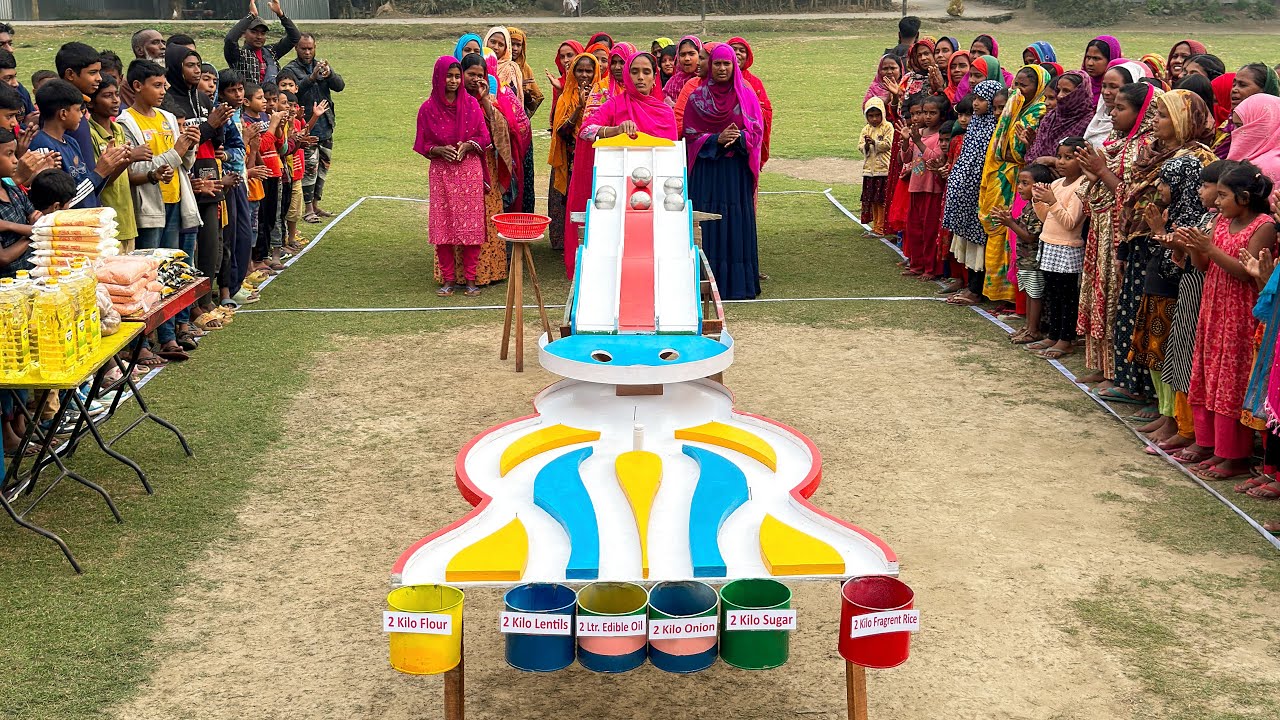 New village people enjoying the Fun Game & Winning useful Rewards