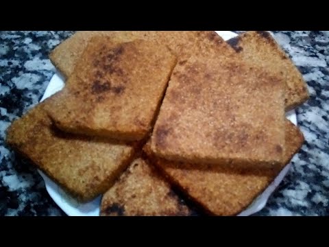 مثقبة بالسميد القمح الكامل بنين وصحي وبمقادير بسيطة