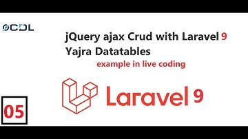 (05) jQuery ajax Crud with Laravel Yajra Datatable l Display Server Side Validation on Client Side