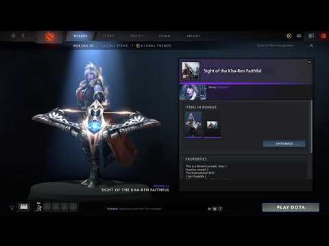 Dota 2: Drow Ranger - Sight of the Kha-Ren Faithful Cache Set Preview ...