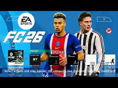 EA SPORTS FC 26 PPSSPP ANDROID OFFLINE CAMERA PS5 NEW UCL KITS 2026/27 REAL FACES LATEST TRANSFERS