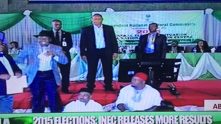 Nigeria's Former minister, Godwill Orubebe  disrupts INEC result announcement proceeding in Abuja
