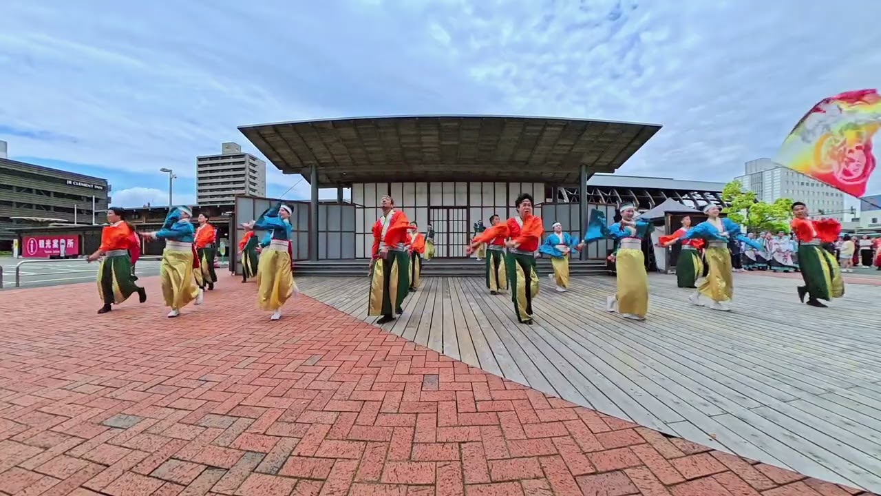 祭屋よさこい踊り子隊 たびひろよさこい GW拡大版 正面 午前の部通し