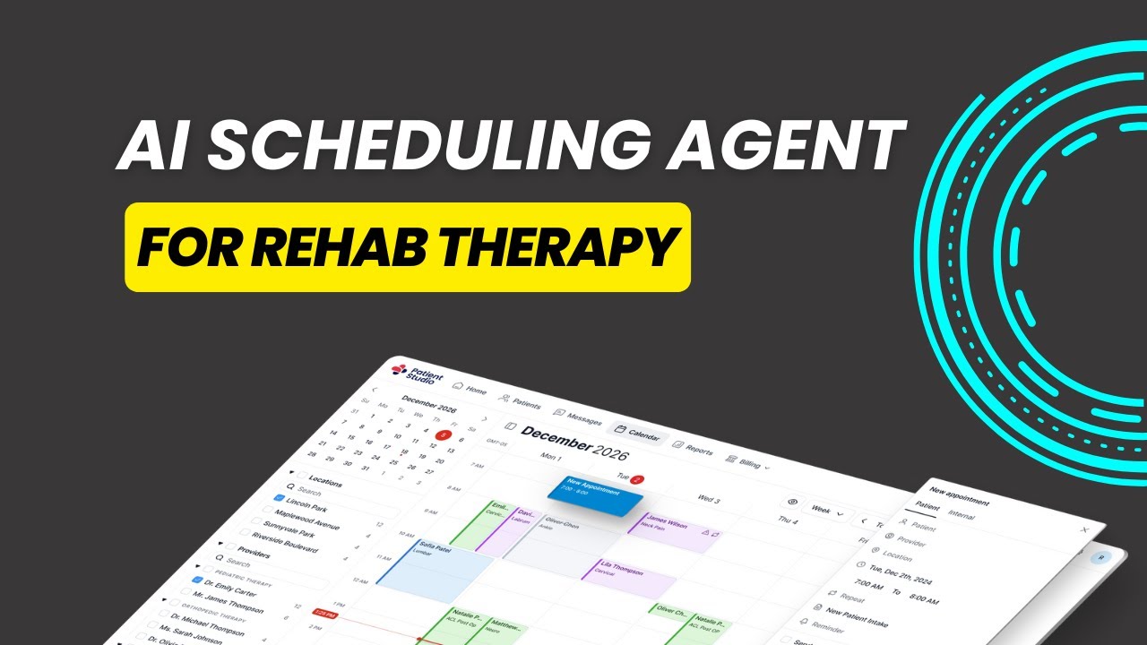 AI Voice Agent for Rehab Therapy Scheduling | PatientStudio Demo
