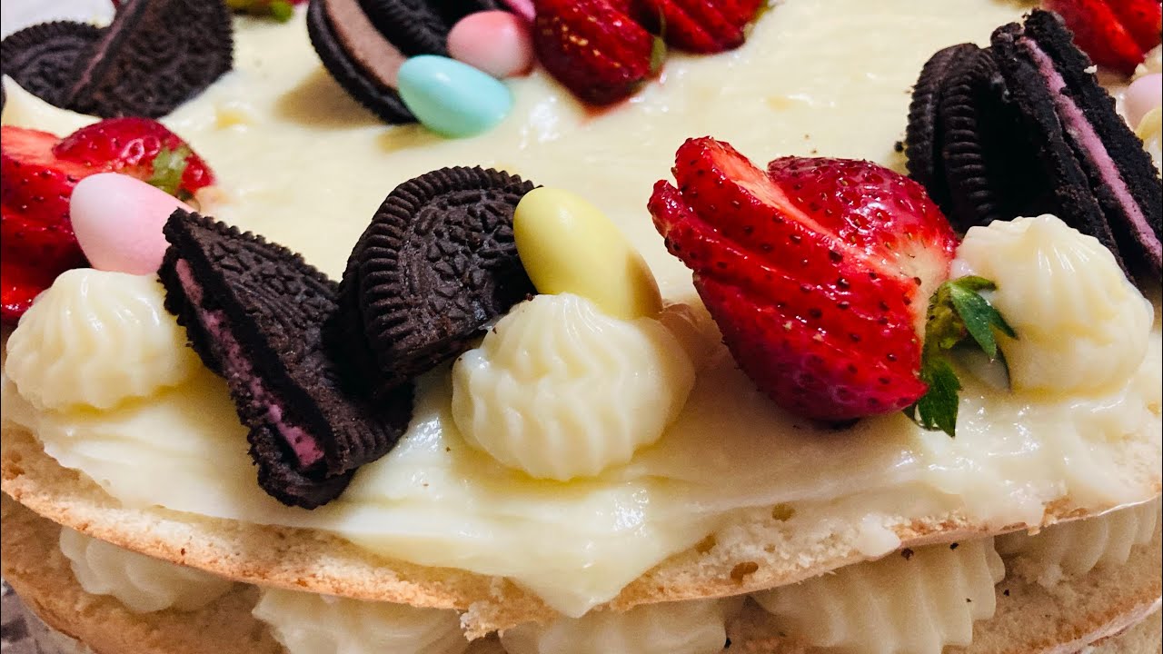 Oreolu Çilekli Yaş Pasta Süsleme 🍰🍓 yaşpasta doğumgünüpastası