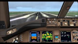 PMDG 777 weather radar test
