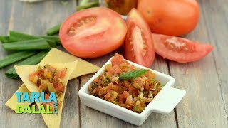 Garlic tomato salsa,a healthy mexican accompaniment to baked chips.
recipe link : http://www.tarladalal.com/garlic-tomato-salsa-5552r
subscribe http://goo....