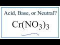 Acid-Base Properties of Chromium Compounds