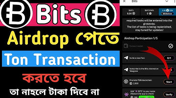 Bits Airdrop Listing 31Octobor Update  | Bits Airdrop Participation | Bits Promote TON blockchain