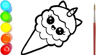Gambar Mewarnai Kuda Unicorn Arini Gambar