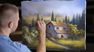 The Country Villa - Landscape Oil Painting