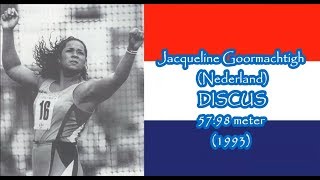 Jacqueline Goormachtigh Nederland Discus 57.98 Meter 1993.