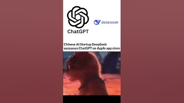 Chinese AI startup deepseek surpasse on Apple app Store #ai #chinese #trendingshorts #youtubeshorts
