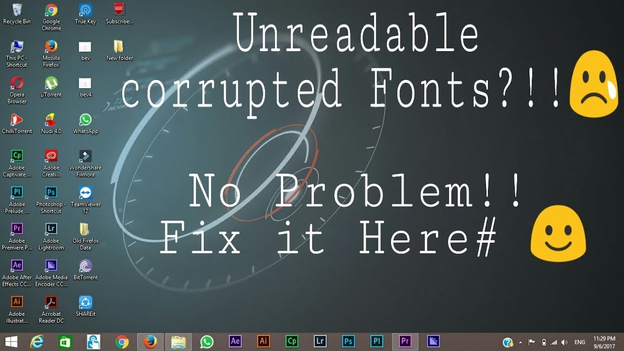 Fix Corrupted Unreadable Fonts On Windows 7 8 8 1 10 Restore The Fix Corrupted Unreadable Fonts On Windows 7 8 8 1 10 Restore The