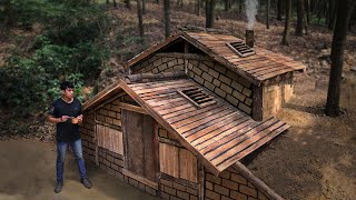 30 Days Of Surviving Alone In The Forest, Building An Underground Wooden House, Smart Sunroof System