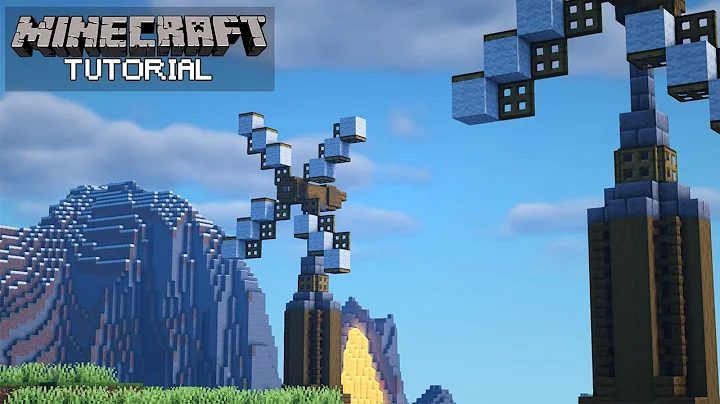 Minecraft: EASY Medieval Windmill/Wind Turbine Tutorial (How To Build)