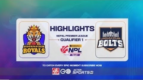 NPL HIGHLIGHTS TODAY || Sudurpaschim Royals vs janakpur Bolts Sidharth Bank NPL Power by ncell ||