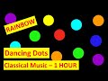 Make a baby stop crying  rainbow dancing dots  calm classical music