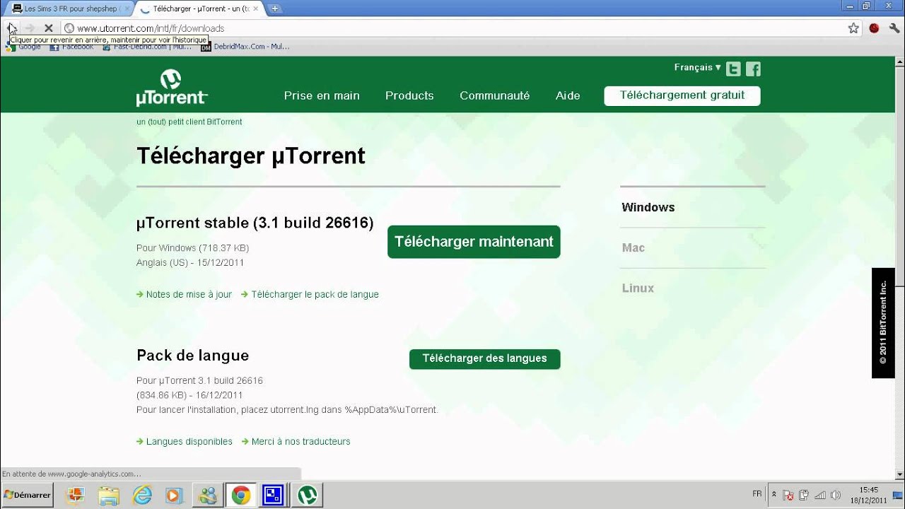 Telecharger utorrent gratuit en francais pour windows 7 modificateur peau 3ds max torrent