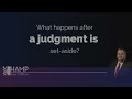 Have you ever wondered what happens after a judgment is set aside? Join us in this informative video where we shed light on the post-set-aside process and provide insights into...