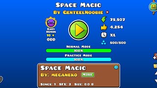 "Space Magic" (Easy Demon) By: GenteelNoobie [3 Coins] | Geometry Dash 2.2
