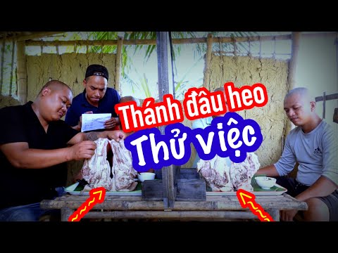 Thử Tài Thành Viên Mới Ra Sao - Tranh Tài Ăn Đầu Heo Siêu Tốc |  Son Duoc Vlogs #1034