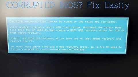 BIOS CORRUPTION Hasbeen DETECTED, How To do BIOS #HP#computer RECOVRRY