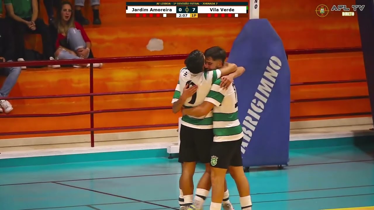 Resumo - Jardim Amoreira-Vila Verde - 1.ª Divisão Futsal Sénior