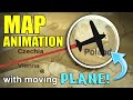 Filmora X Map Animation with MOVING PLANE! #Shorts