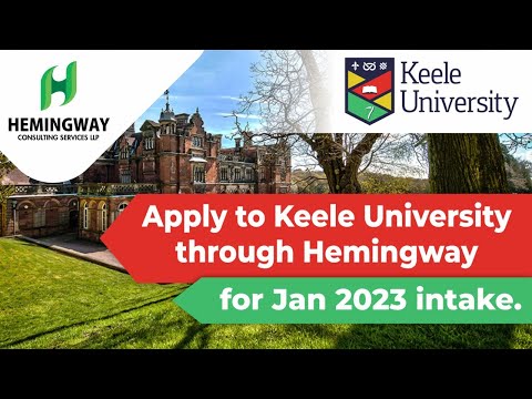 Apply To Keele University Through Hemingway | #ukstudy #uk #ukuniversities #unitedkingdom