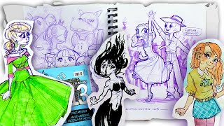 MY OLD SKETCHBOOK 13! Watercolors and Highlighters!