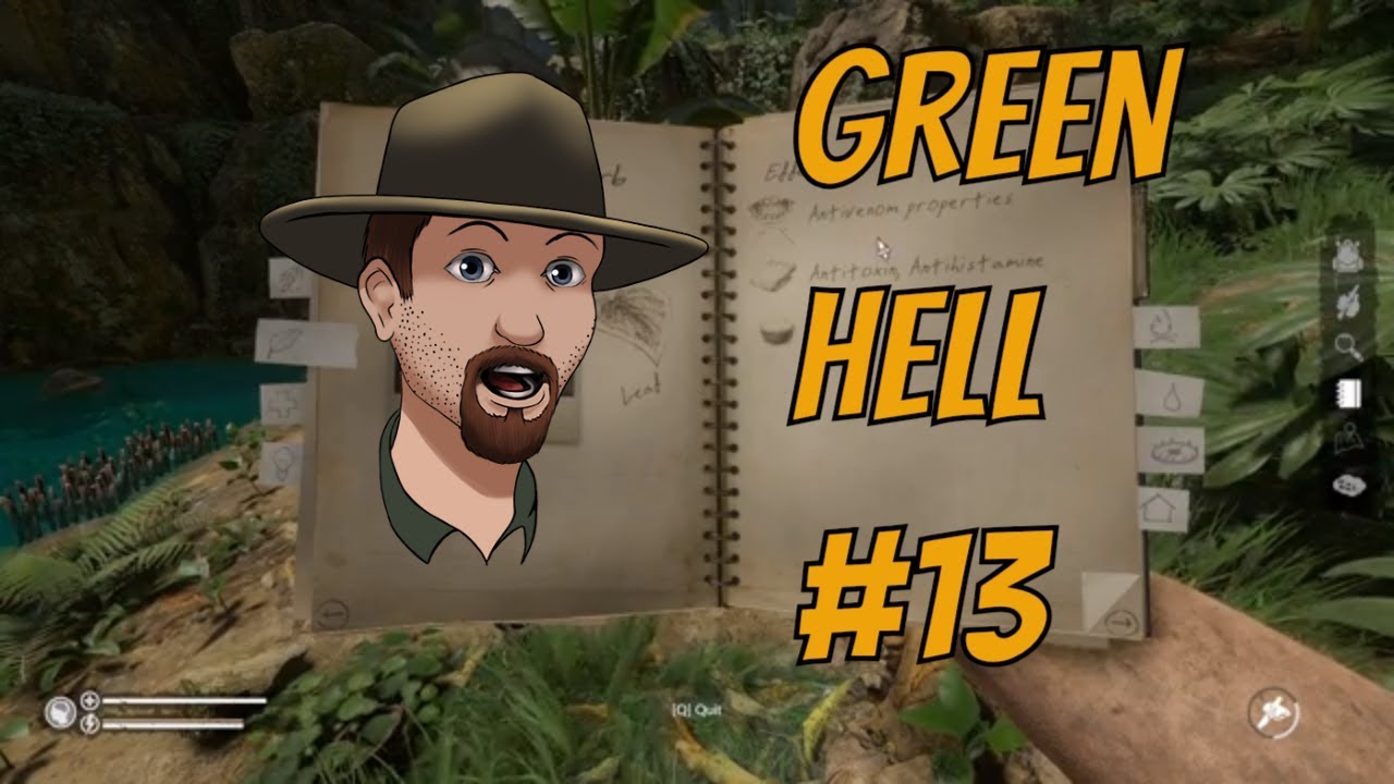 Curing food poisoning and raising sanity! Green Hell Ep. 13 YouTube