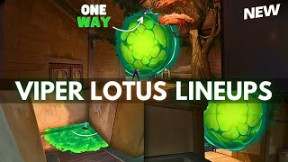 All the Viper Lineups you need on LOTUS! (2024) | VALORANT