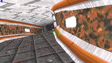 Descent Vignettes, level 4 - dropshaft, insane diff., no death, cold st., full res., 138 HP at exit